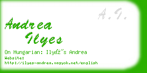 andrea ilyes business card